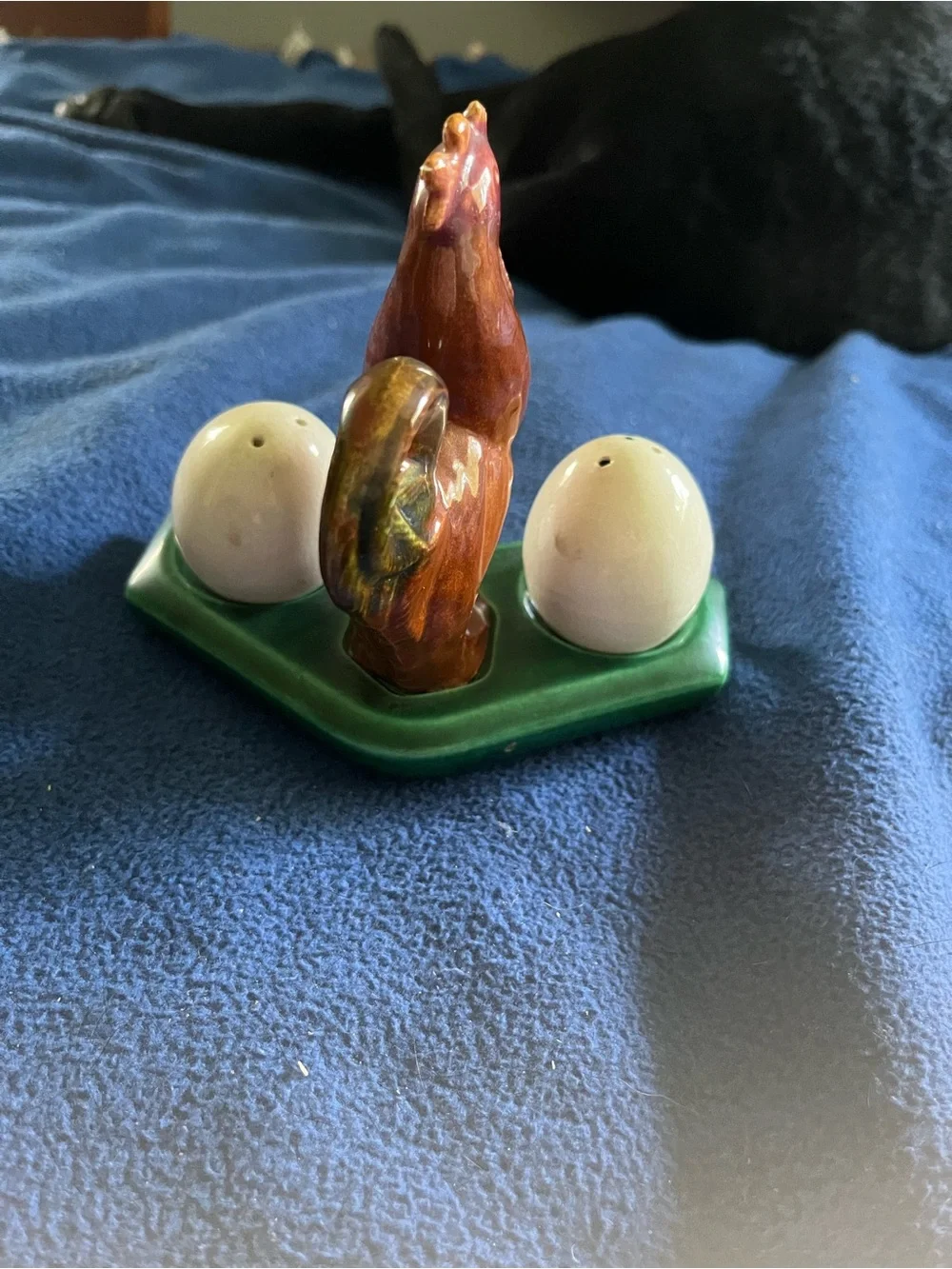 Green CeramicChicken Salt and Pepper Shaker Set
